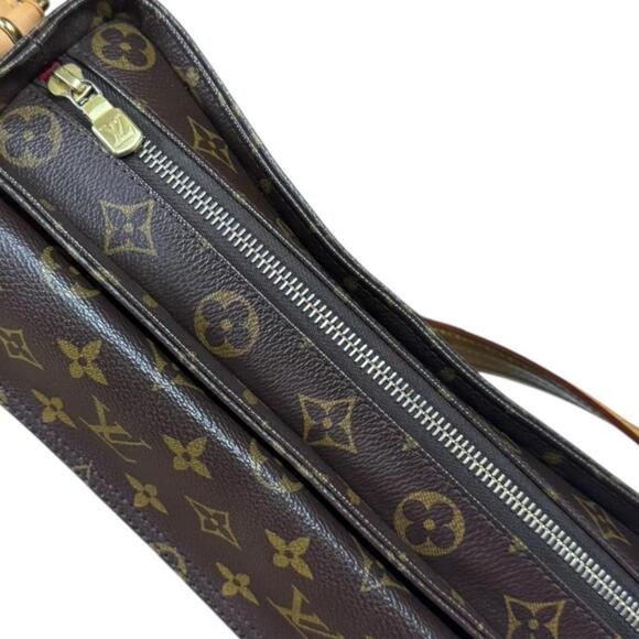 LOUIS VUITTON Brown Monogram Canvas Shoulder Bag - Picture 14 of 16